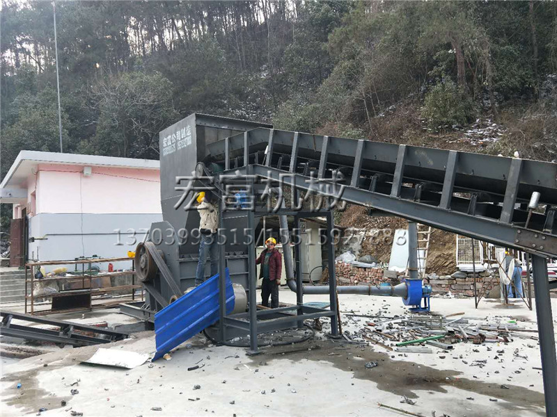 臺州陜西安康廢鐵破碎機貨到安裝